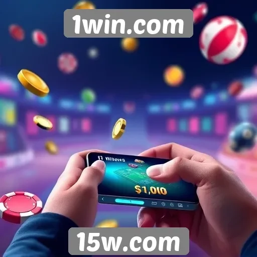 Experiência de jogo móvel no site 1win.com